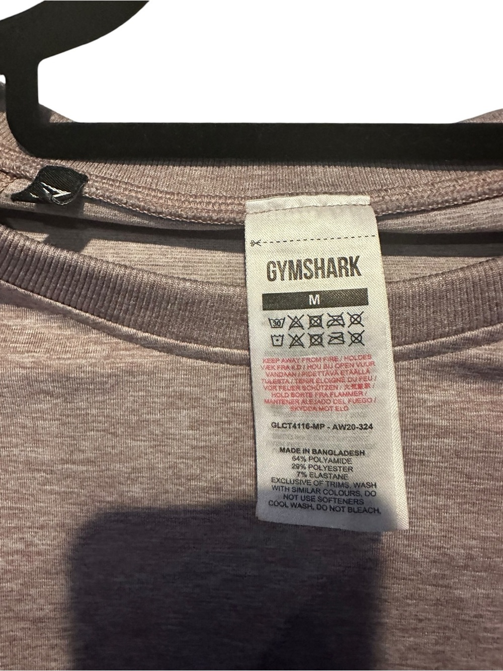Gymshark Women’s Everyday Seamless Long Sleeve Cropped Top - Mauve - Picture 3 of 3
